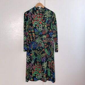 VINTAGE LONG SLEEVE MIDI DRESS